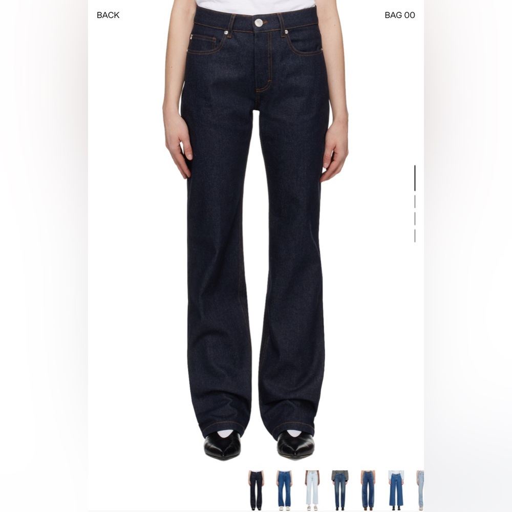 AMI PARIS Straight Fit Indigo Jeans. Size 25, NWOT